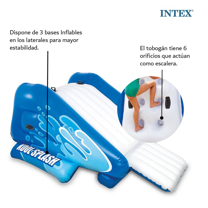 Resbaladilla Tobogán Inflable Con Chorro Para Albercas Intex58849NP-INTEX