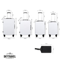 Set De 4 Maletas Para Viaje Con Ruedas Rigidas Alta CalidadSKYTRAVG40