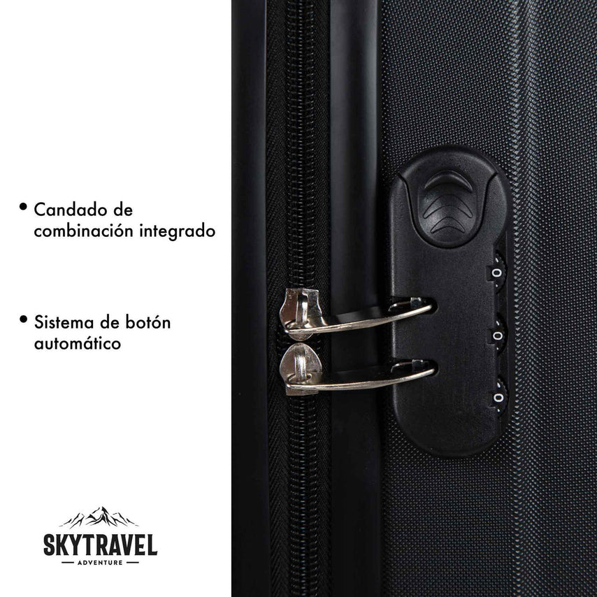 Set De 4 Maletas Para Viaje Con Ruedas Rigidas Alta CalidadSKYTRAVG40