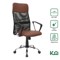 Set Mesa Escritorio + Silla Ejecutiva Mesch Pcv Kit OficinaCOMBO - KINGSMAN - 29