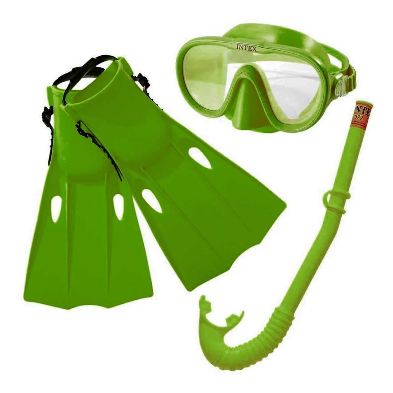 Set Snorkel Tubo Mascara Aletas Buceo Piscina Alberca Intex