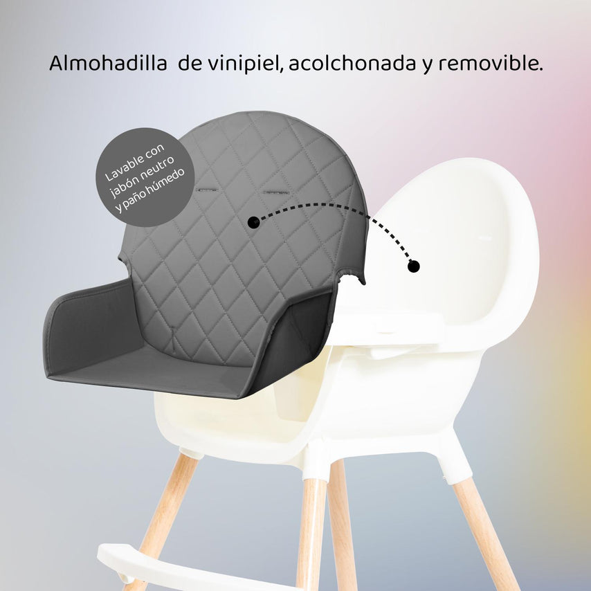 Silla Alta Bebe Para Comer Altura Ajustable Y Charola 4 En 1BAMBYHSEAT003B