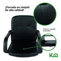 Silla de Escritorio Ejecutiva Ergonomica Ajustable NegroKHSO113