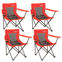 Silla Mallla Con Descansa Brazos Roja 4 Piezas Go ColemanCOMBO - COLEMAN - 05