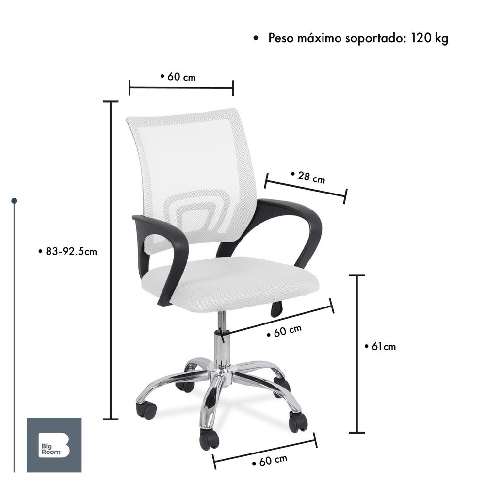 Silla Oficina Ejecutiva Ergonomica Mesh Respaldo Giro 360