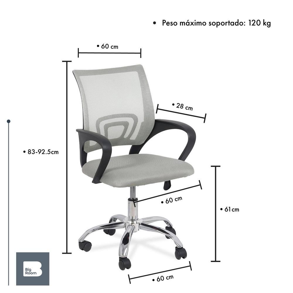 Silla Oficina Ejecutiva Ergonomica Mesh Respaldo Giro 360