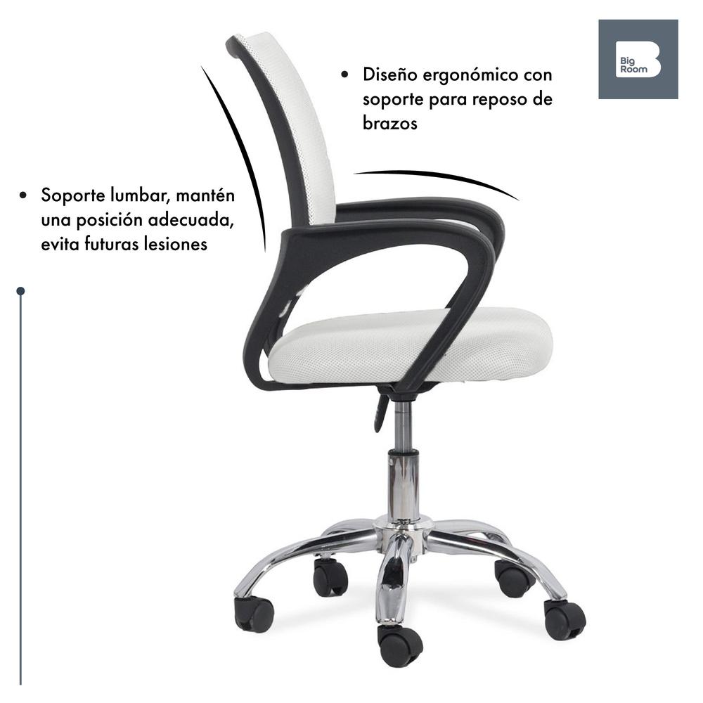 Silla Oficina Ejecutiva Ergonomica Mesh Respaldo Giro 360