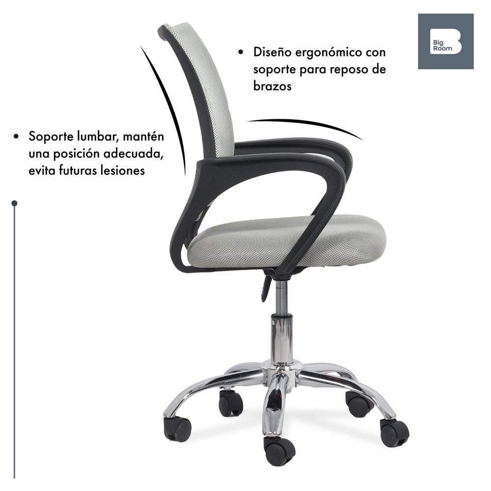 Silla Oficina Ejecutiva Ergonomica Mesh Respaldo Giro 360