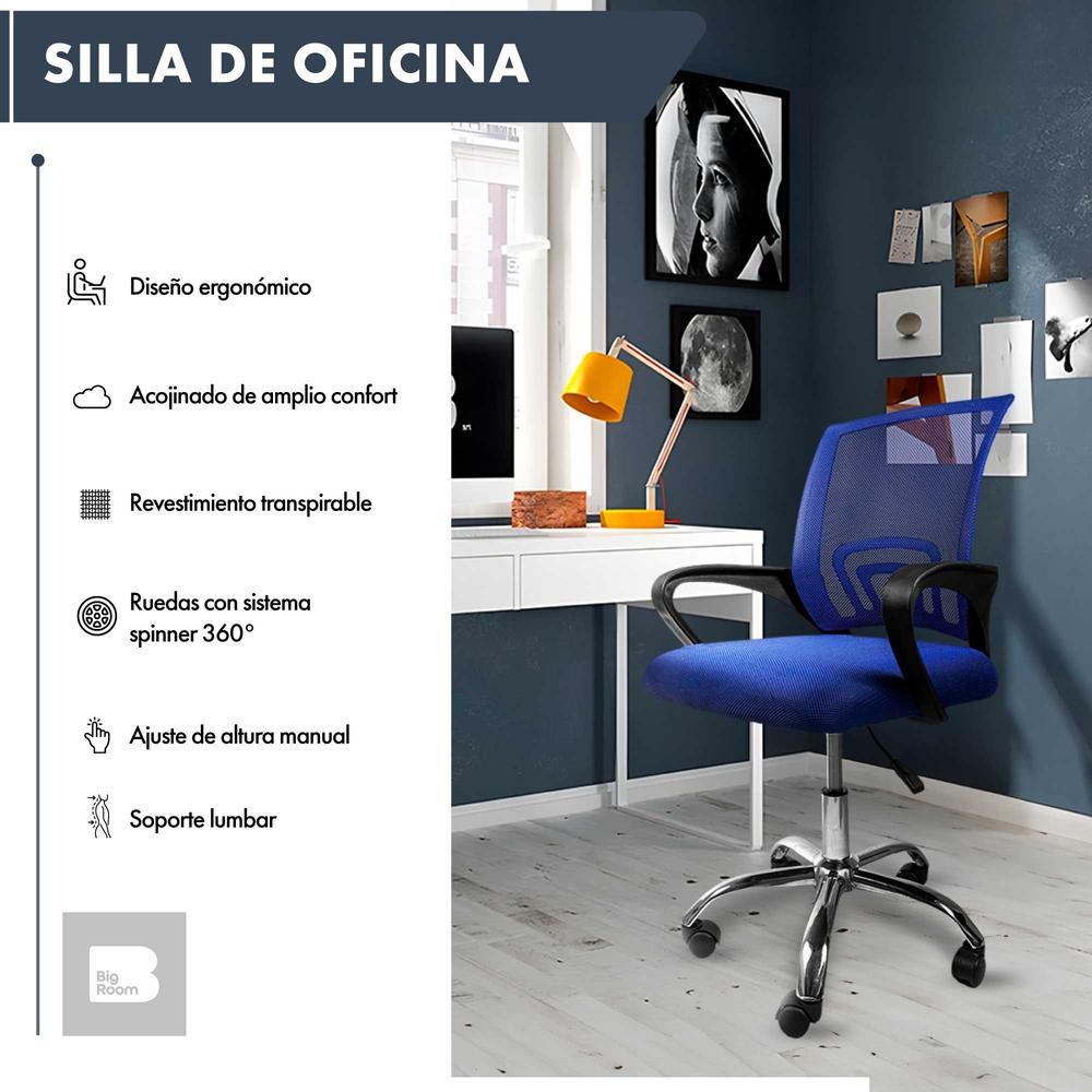 Silla Oficina Ejecutiva Ergonomica Mesh Respaldo Giro 360