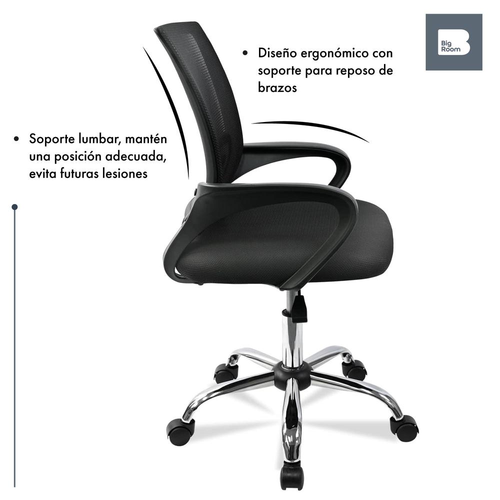 Silla Oficina Ejecutiva Ergonomica Mesh Respaldo Giro 360