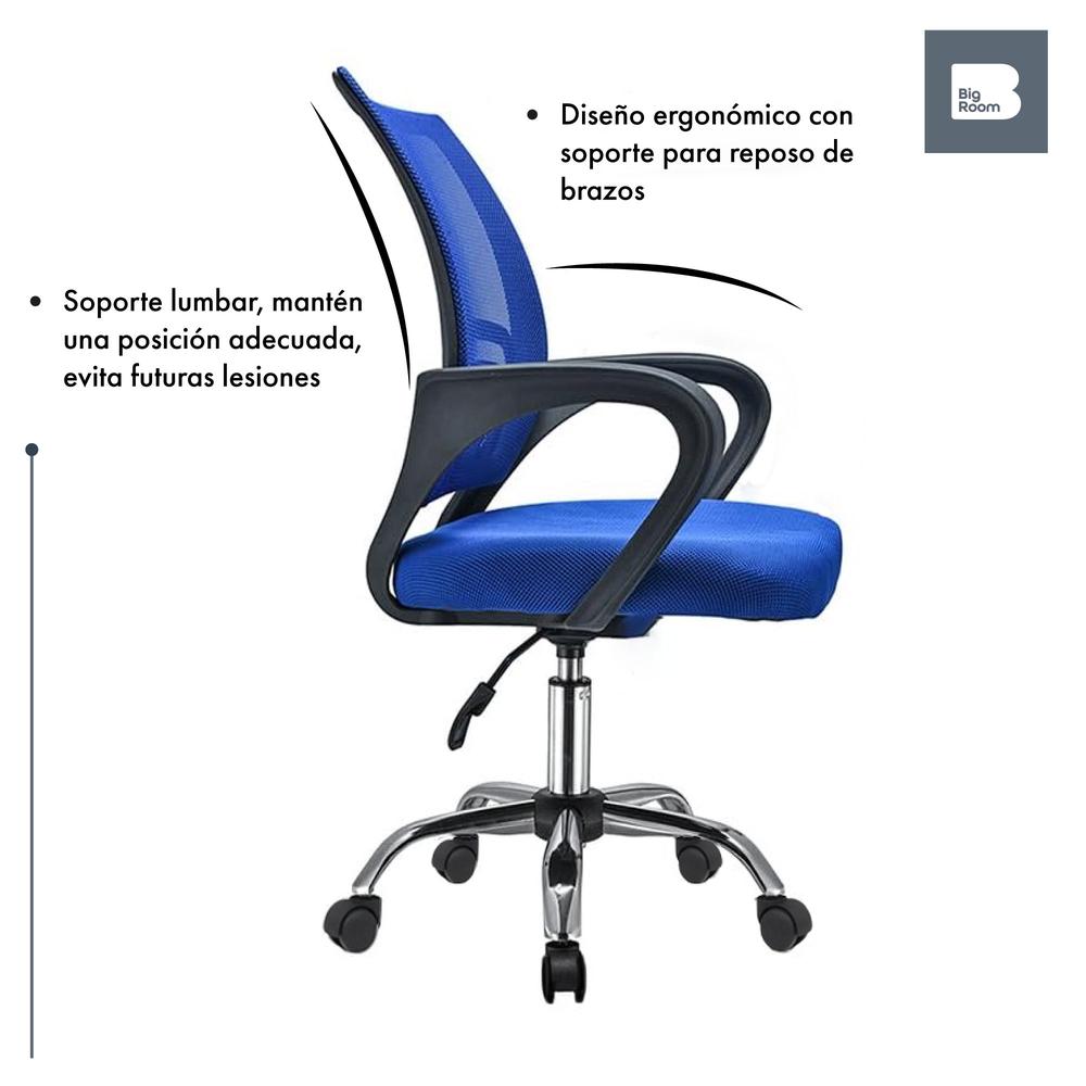 Silla Oficina Ejecutiva Ergonomica Mesh Respaldo Giro 360