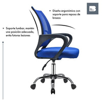 Thumbnail for Silla Oficina Ejecutiva Ergonomica Mesh Respaldo Giro 360