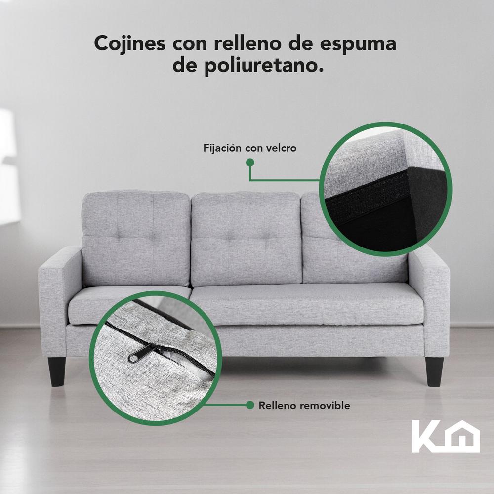 Silla Sofá Sala Esquinera Izquierda Sillón Reversible Madera