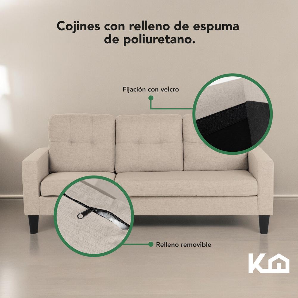 Silla Sofá Sala Esquinera Izquierda Sillón Reversible Madera