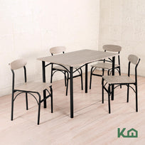 Sillas De Comedor y Mesa Metal Cocina Cafeteria RestauranteKHMESAX4SMC