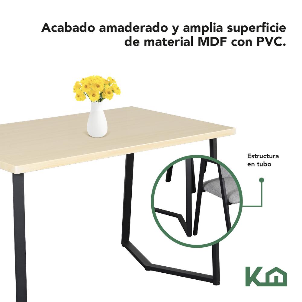 Sillas Juego De Comedor Con Mesa Cocina Cafeteria 4 Personas