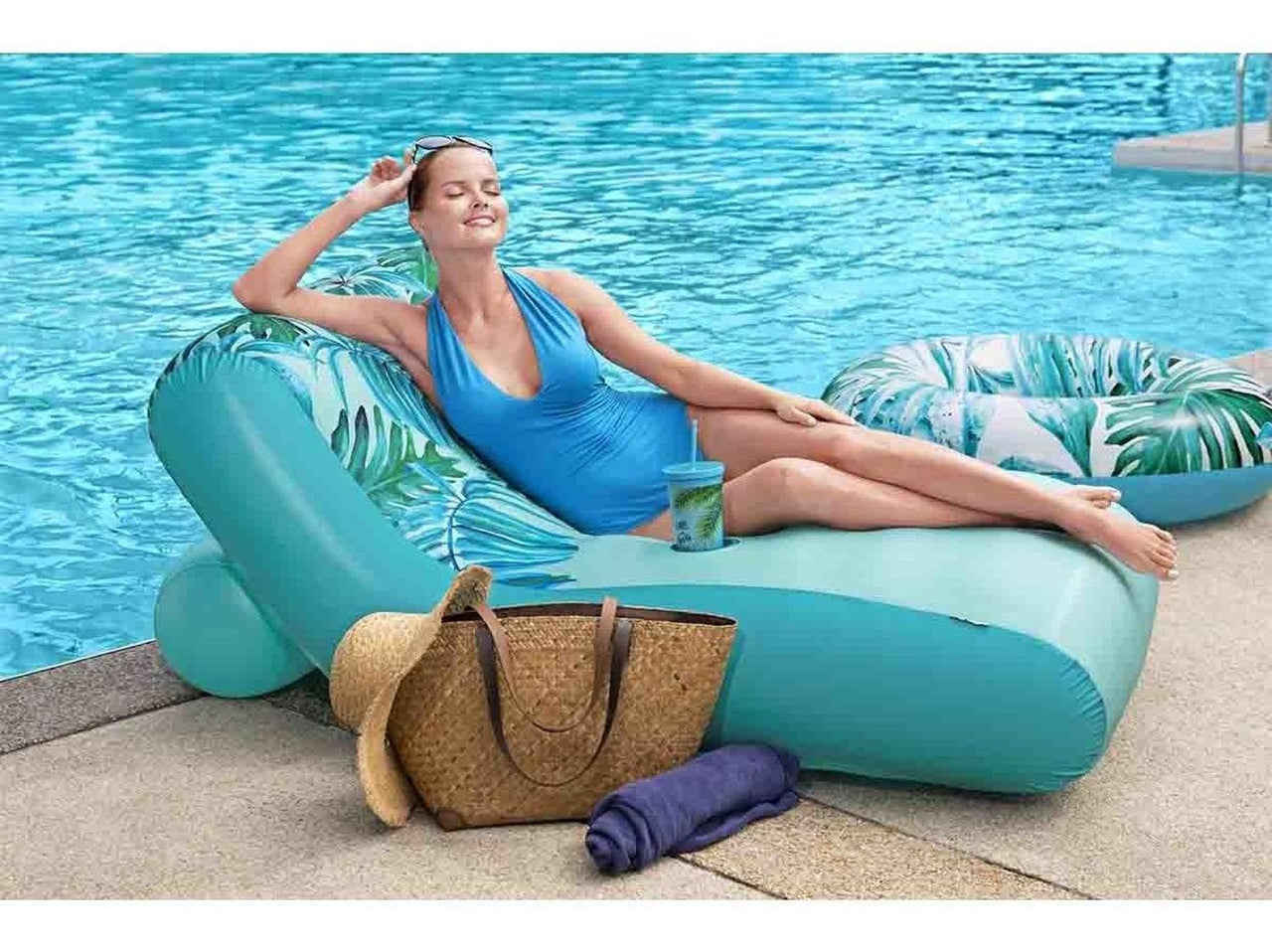 Sillón Inflable Para Alberca Piscina Con Portavaso Bestway