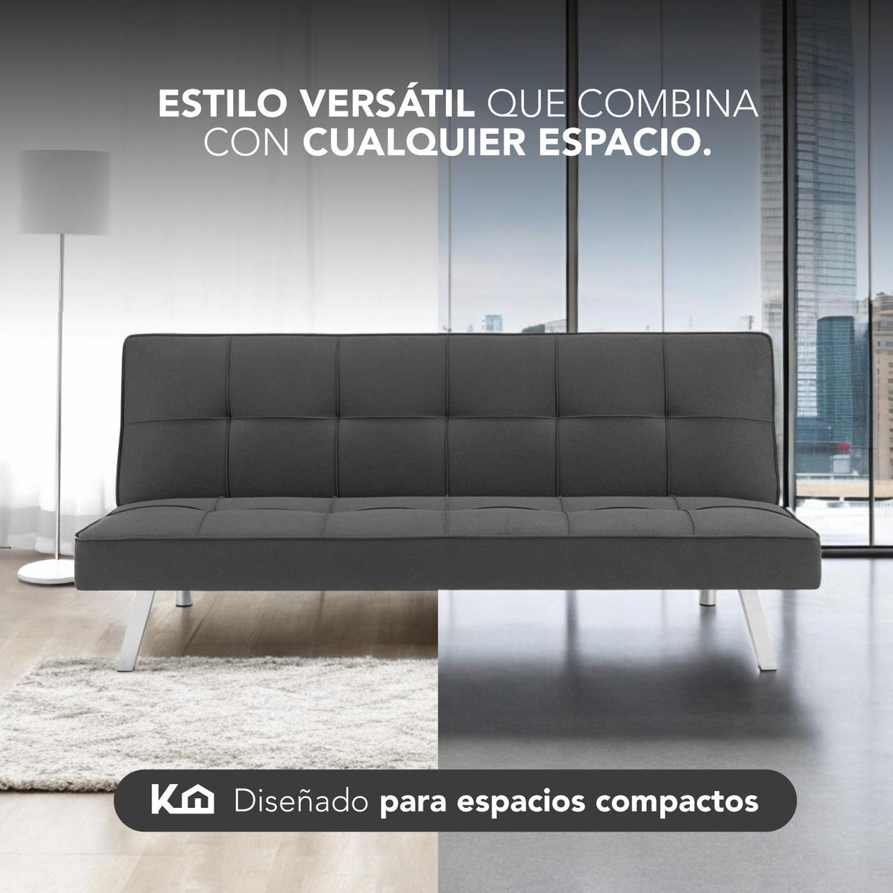 Sofá Cama Plegable Silla Convertible Sillón Sala Moderna