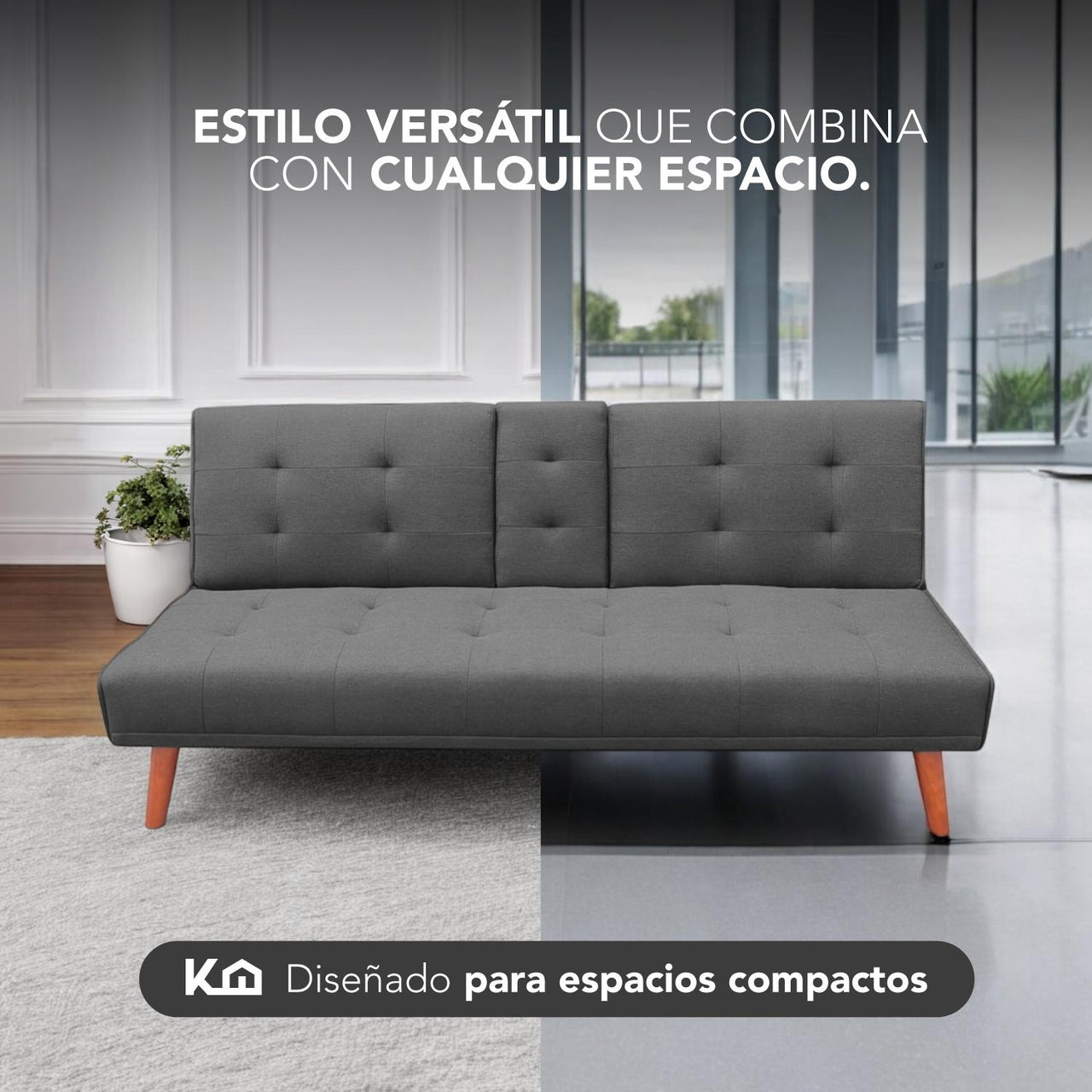 Sofá Cama Plegable Silla Reclinable Sillón Sala Moderna