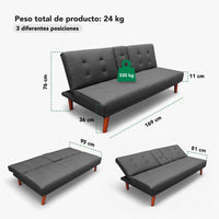 Thumbnail for Sofá Cama Plegable Silla Reclinable Sillón Sala Moderna