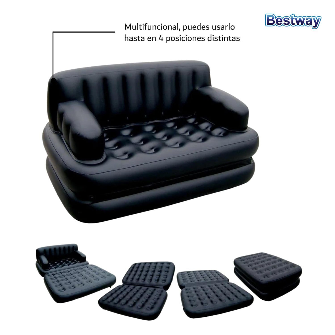 Sofa Cama Sillón Inflable Multiposición 4 en 1 Hogar Bestway