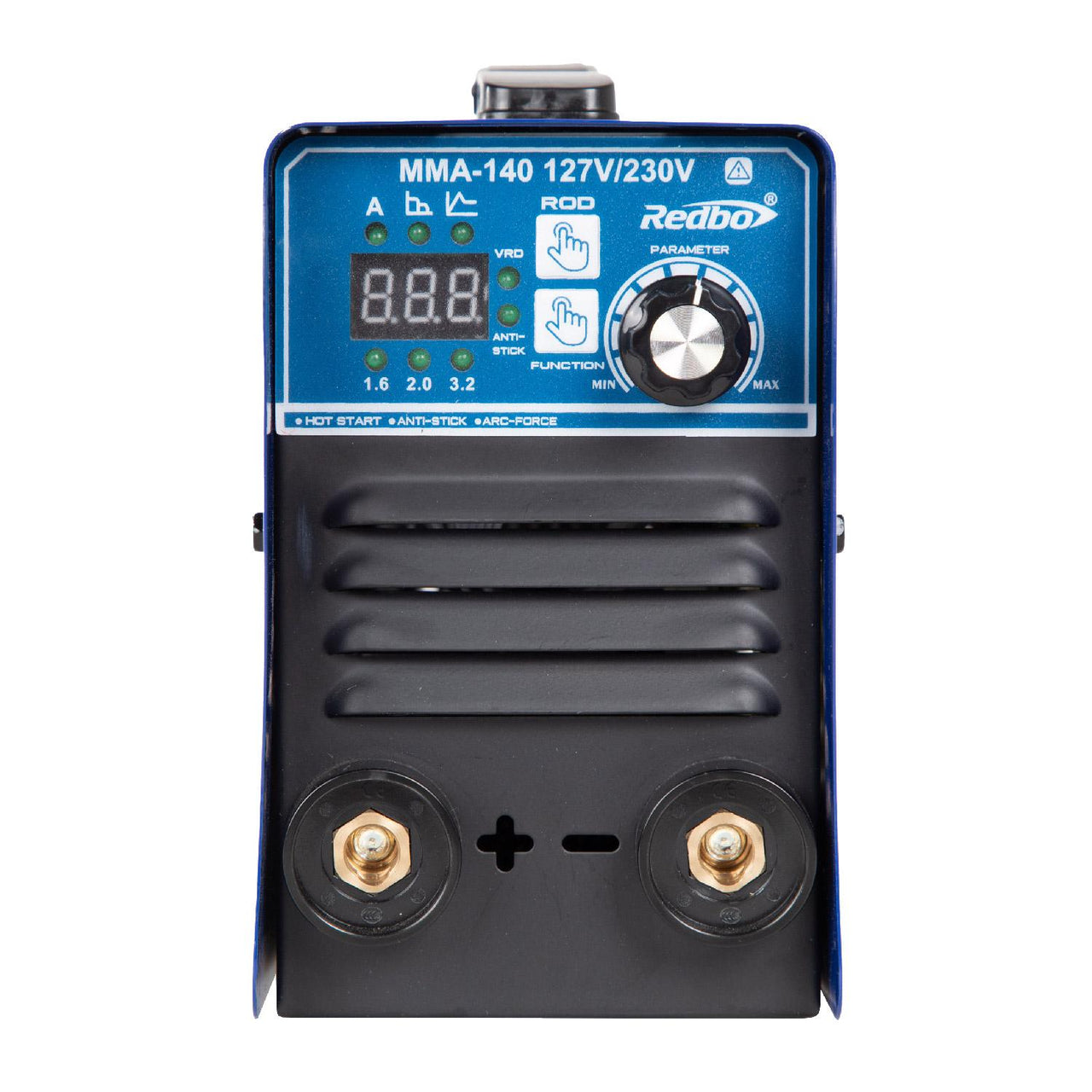 Soldadora Inversora MMA-140 127/230 Portatil Azul Inverter