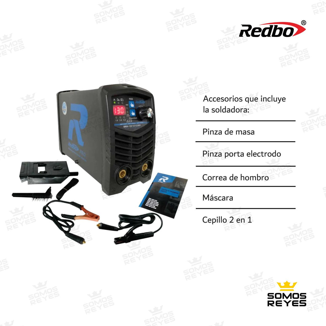 Soldadora Inversora Redbo Mma 130 Mini + Careta Electronica