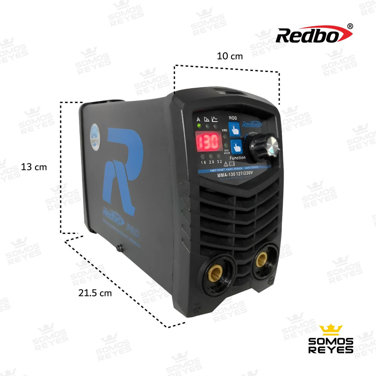 Soldadora Inversora Redbo Mma 130 Mini + Careta Electronica