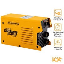 Soldadora Inverter 110 - 220V C/ Careta y Escuadras MagneticasCOMBO - KINGSMAN - 117