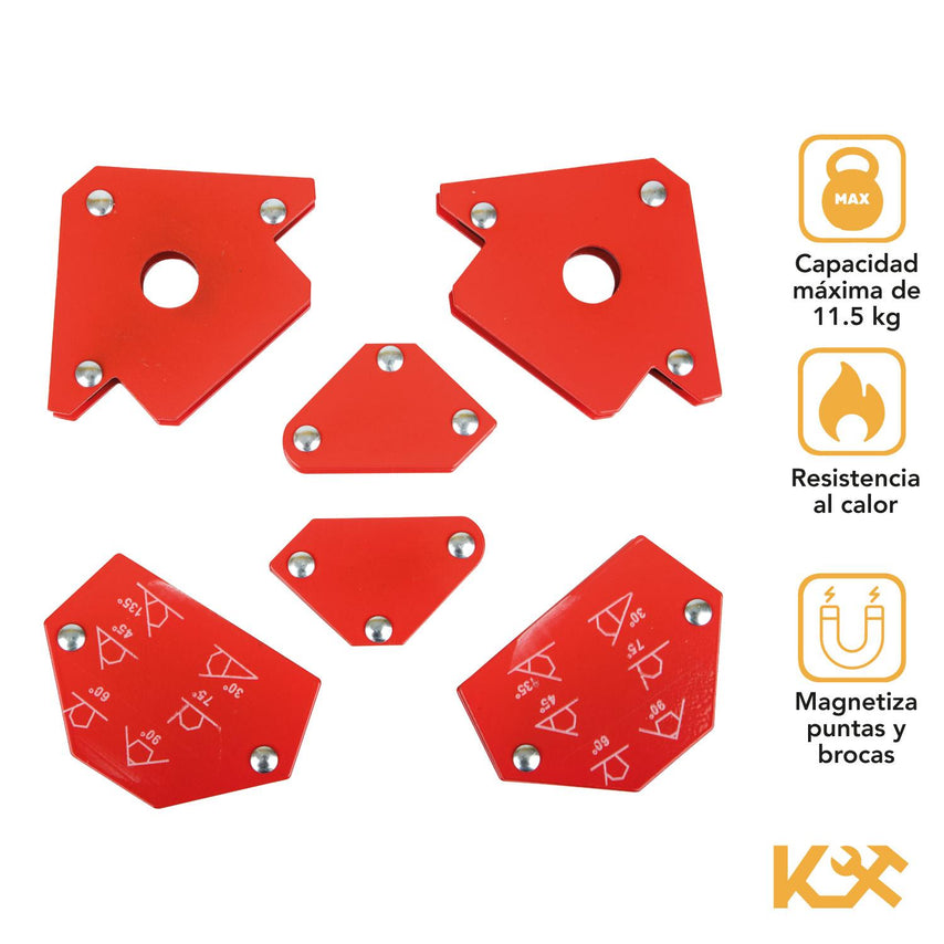 Soldadora Inverter 110 - 220V C/ Careta y Escuadras MagneticasCOMBO - KINGSMAN - 117