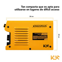 Soldadora Inverter 110 - 220V C/ Careta y Escuadras MagneticasCOMBO - KINGSMAN - 117