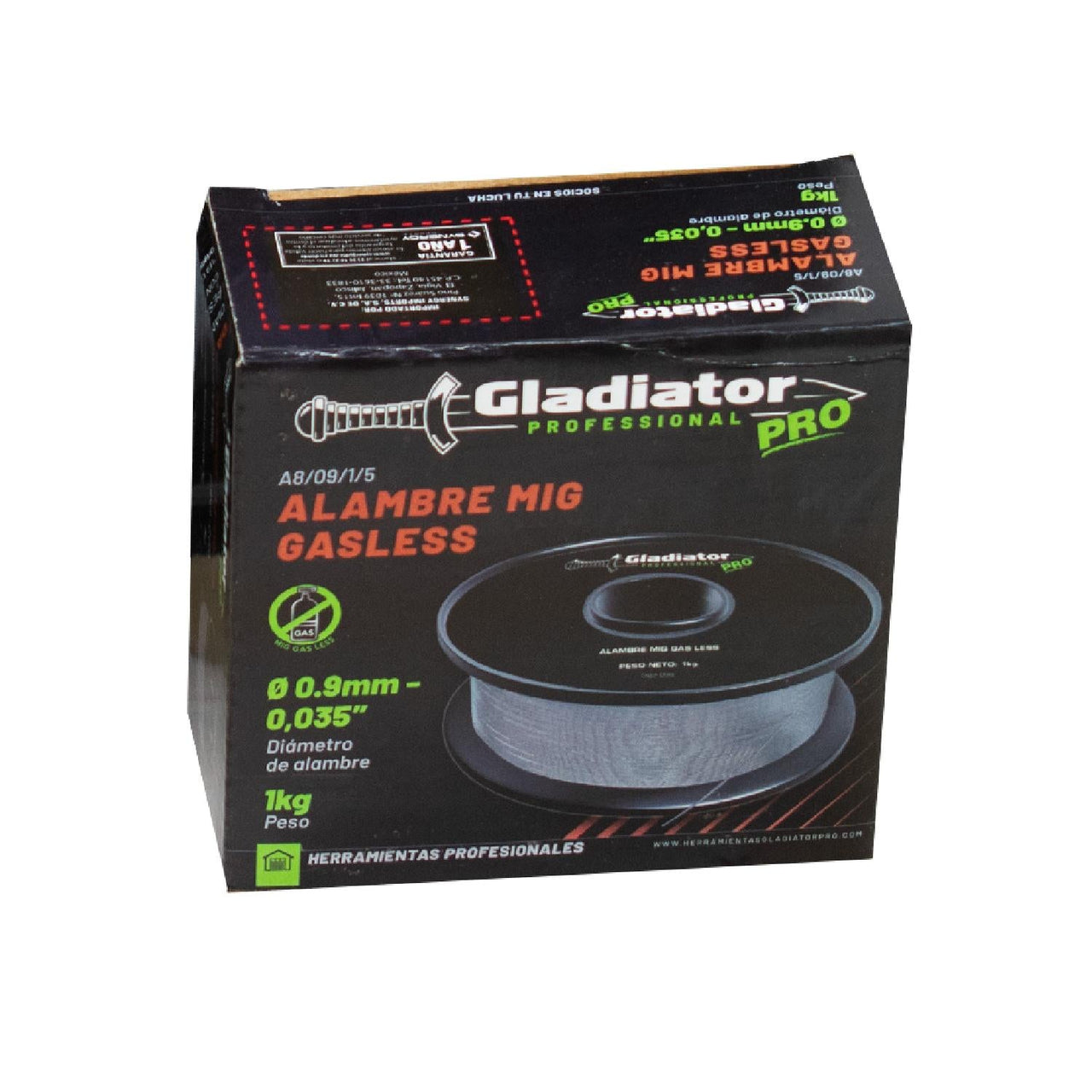 Soldadura Microalambre Flux Wire Aws 0.9mm (0.035