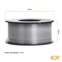 Soldadura Microalambre Soldar Rollo 1kg 1mm Sin Gas 3 PiezasFLUXKINGC3