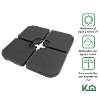 Sombrilla Para Jardin 3m Con Base Para Sombrilla RellenableCOMBO - KH - 109