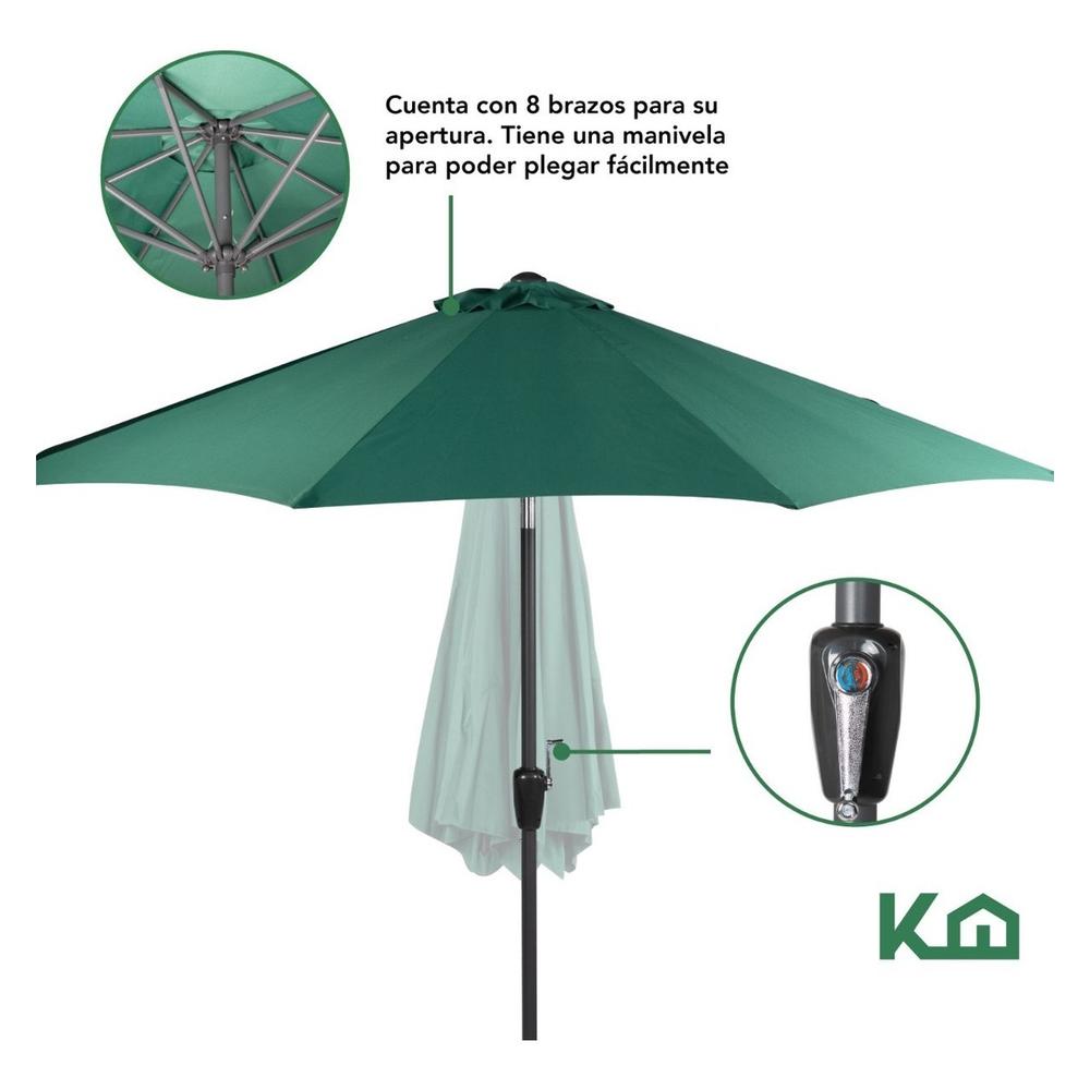 Sombrilla Para Jardin Playa Angulo De Inclinacion Kit 4 Pzas