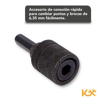 Taladro Accesorios Cambio Rápido Acero Alta Velocidad Juego de 15 Piezas 300214 Kingsman300214