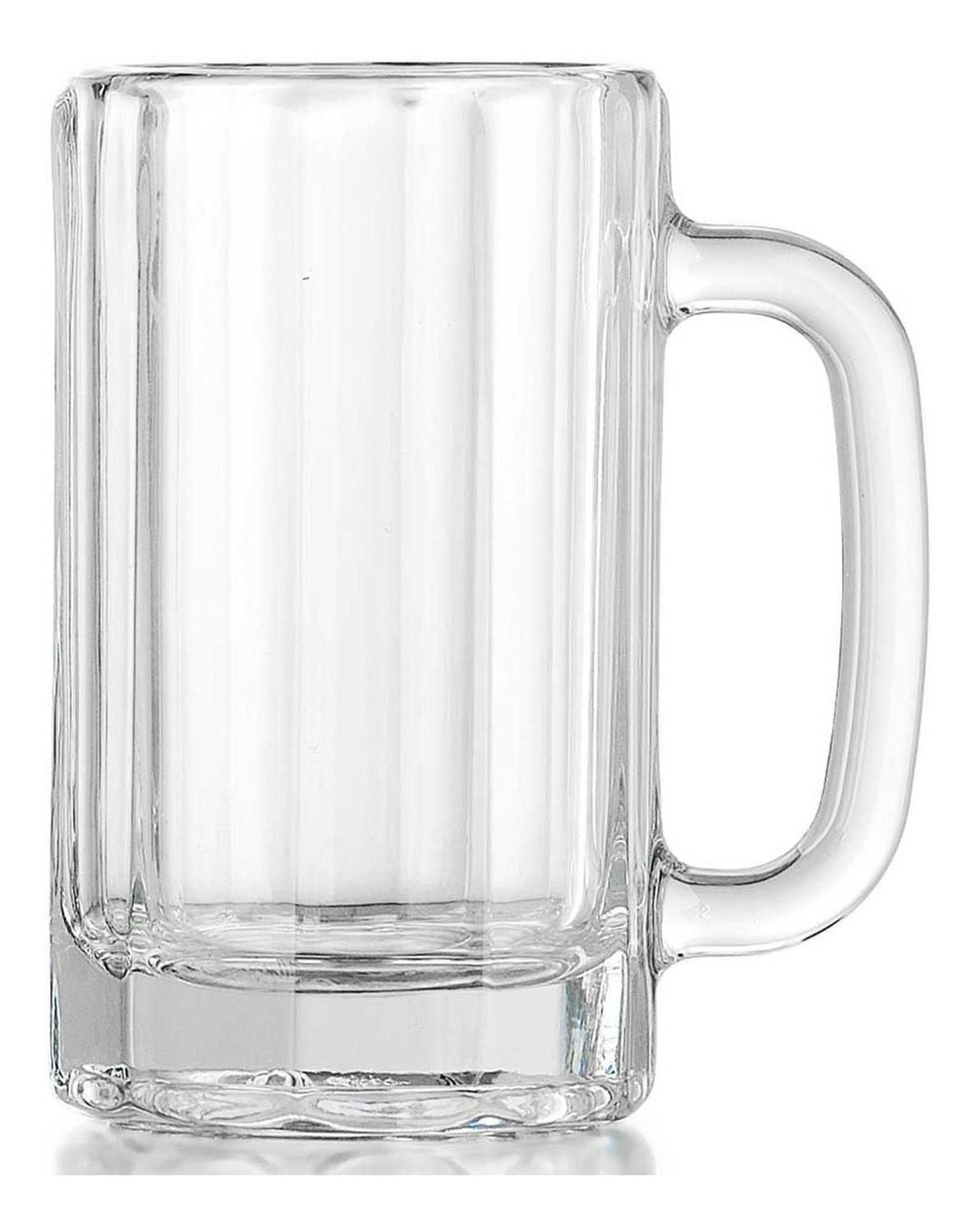 Tarro Cervecero Clasico Vaso Vidrio 473ml Bar 12pzas Crisa