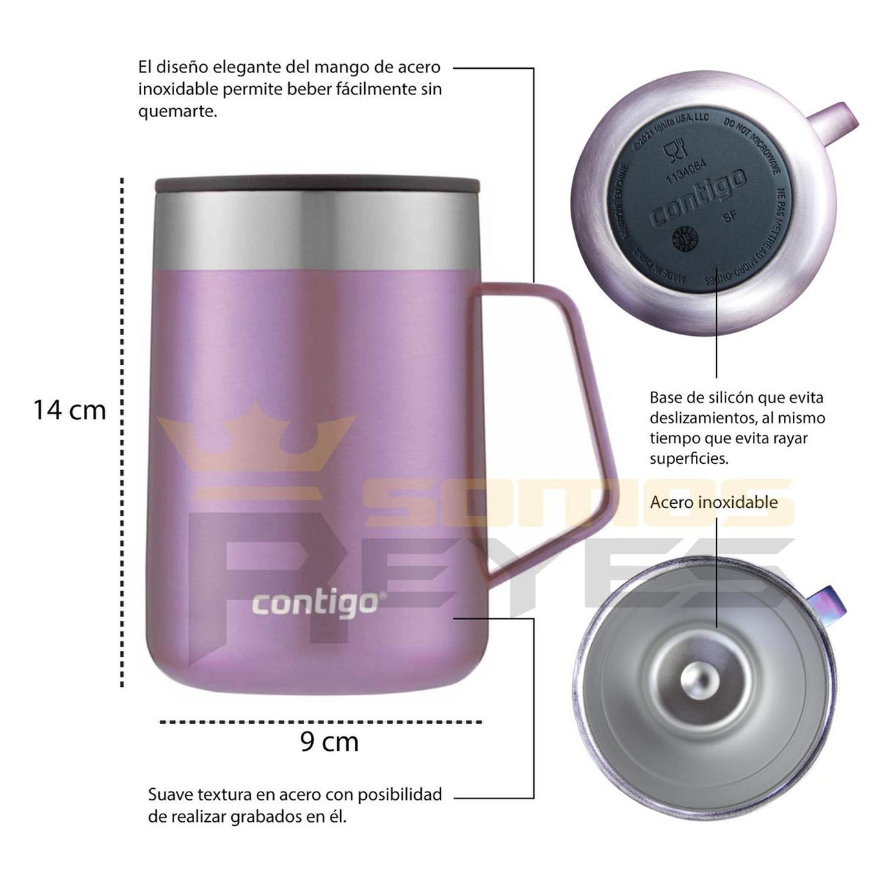 Taza Termica Termo Contigo Rambler + Tapa Caliente Frio 14oz