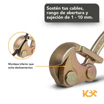 Tensor Cable Quijada Paralela 1 - 10 mm 0.5 Ton Kingsman300218