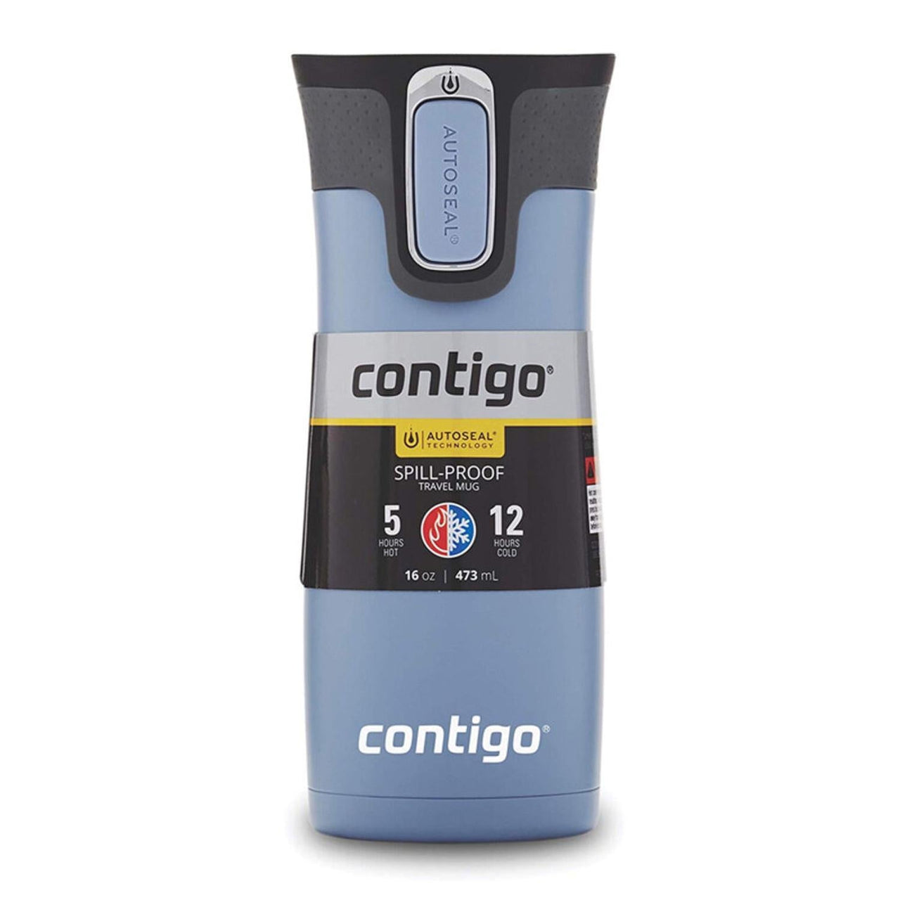 Termo 16 Oz Acero Inoxidable West Loop 2.0 Autoseal Early Gray Azul 2063323 Contigo