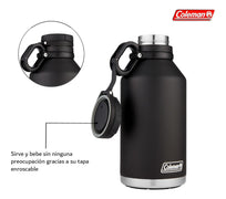 Termo 64 Oz Cantimplora Acero Inoxidable Growler SS Negro 2016926 Coleman2016926 - CON