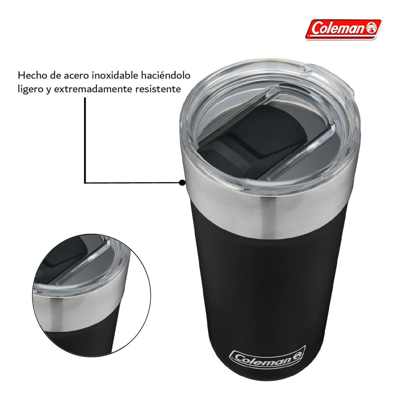 Termo Acero Inoxidable Coleman 592 ML. Vaso Cervecero