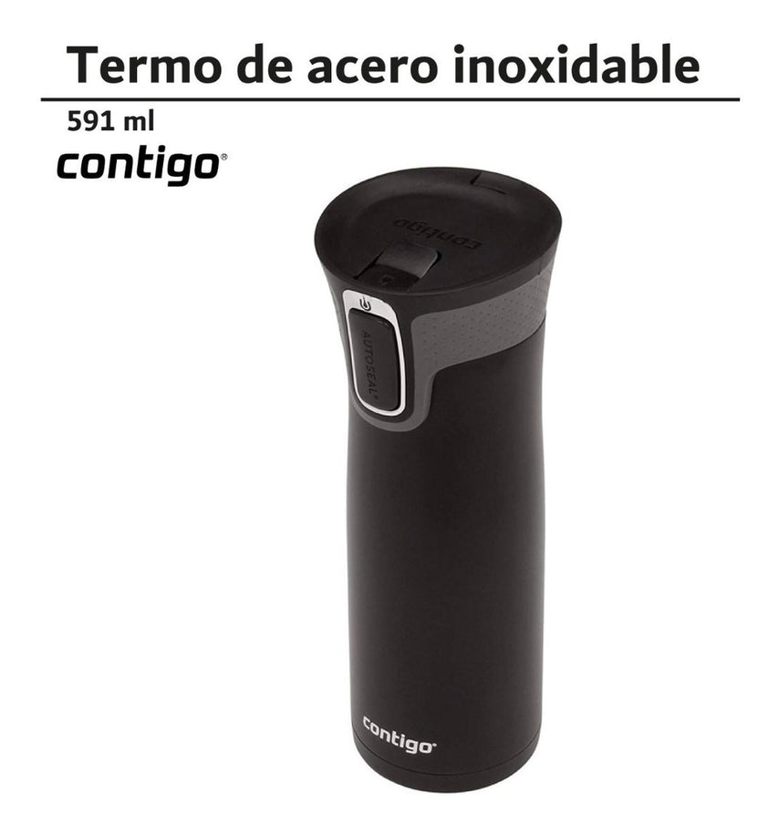 Termo Acero Inoxidable West Loop Autoseal 591 Ml Contigo2074780 - CON