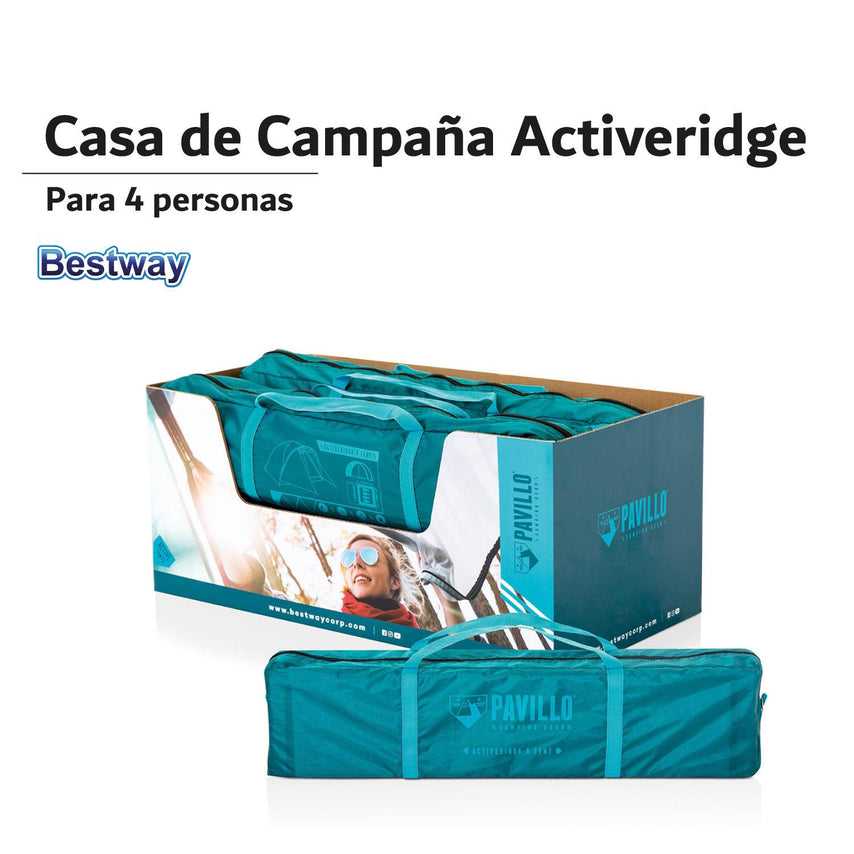 Tienda Casa De Campaña Para 4 Personas Pavillo 68091 Bestway68091 - BEST