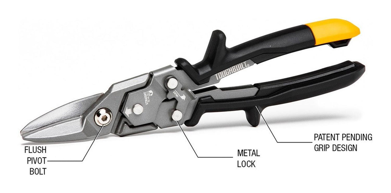 Tijeras De Aviación De Corte Recto Corto TB-H4-60-S Toughbuilt