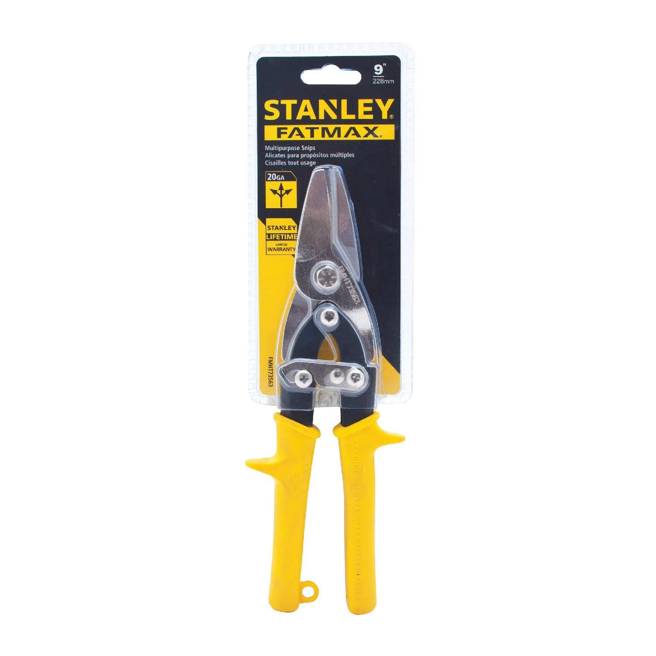 Tijeras Para Hojalatero 7 Pulgadas Mango Ergonómico Forrado Stanley