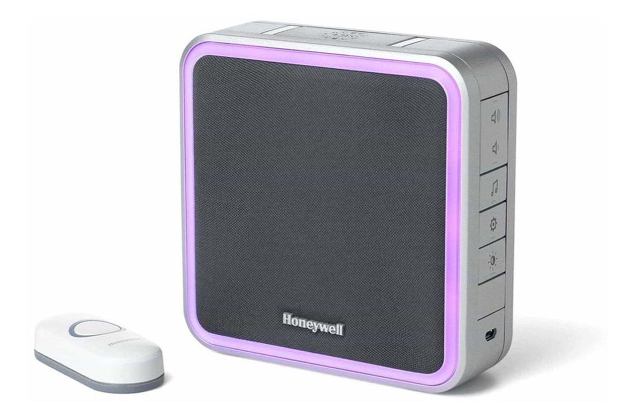 Timbre Inalambrico Portatil Serie 9 Luz Led Casa Honeywell