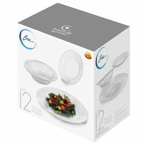 Vajilla Yute Circular Vidrio 4 Personas 12 Pzs Cocina Crisa1710887 - LIB