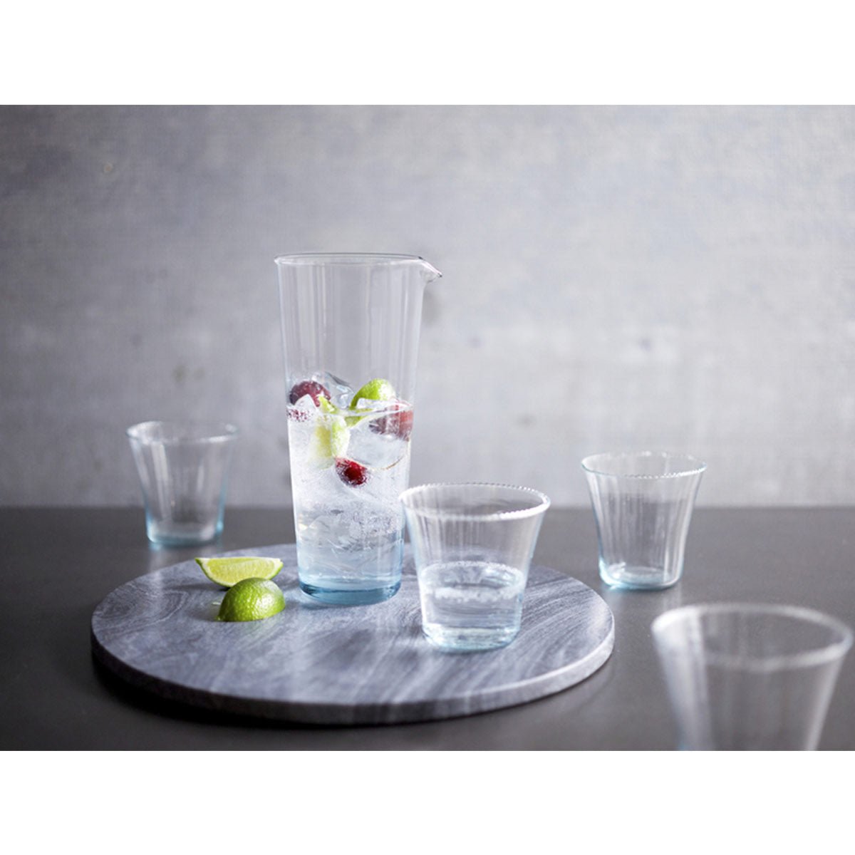 Vaso 295ml 4 Pzas + 1 Garrafa Vidrio Cocina Prologue Libbey