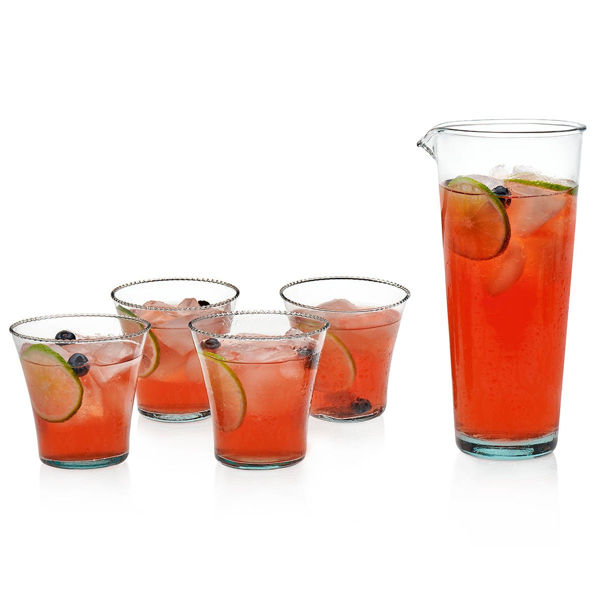 Vaso 295ml 4 Pzas + 1 Garrafa Vidrio Cocina Prologue Libbey